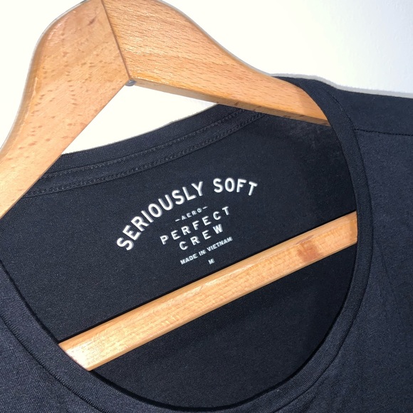 Aeropostale Seriously Soft Black Long Sleeve Top - Picture 2 of 2